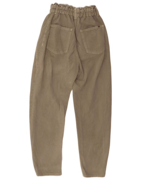 ZARA Женские повседневные зауженные брюки с высокой талией EU 36 XS W26 L26 Серые