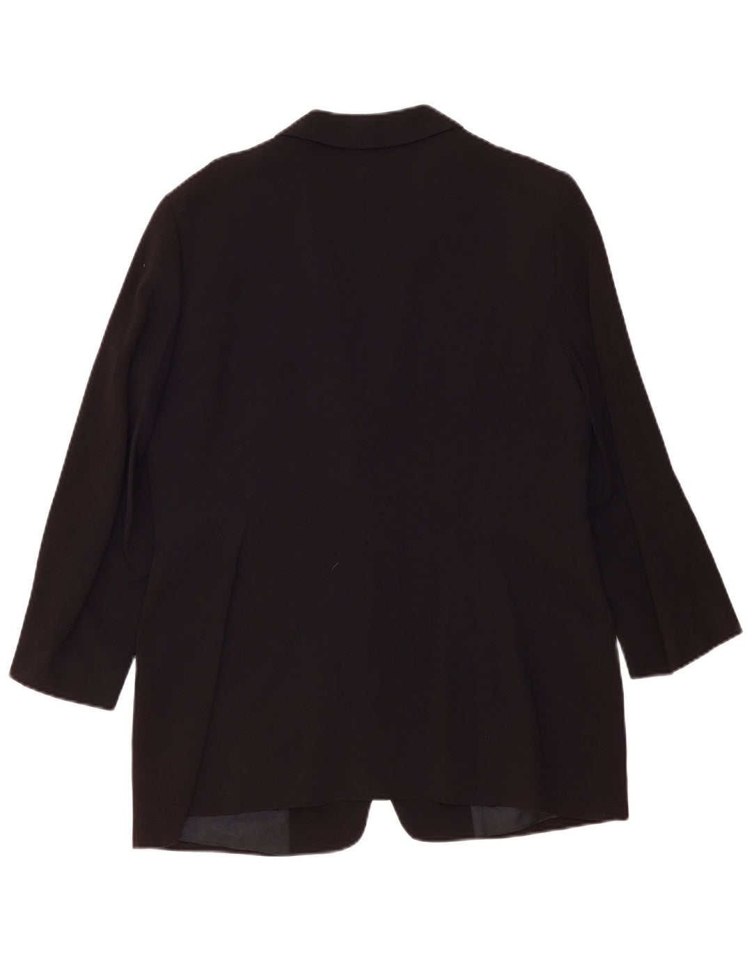 Женский пиджак ZARA на 1 пуговице с рукавом 3/4, цвет EU 44 XL, черный вискоза