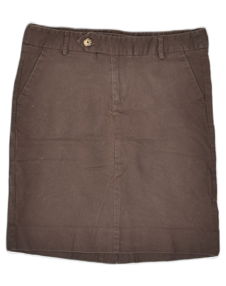 MOSSIMO Womens Straight Skirt US 8 Medium W30 Brown Cotton | Vintage Mossimo | Thrift | Second-Hand Mossimo | Used Clothing | Messina Hembry 