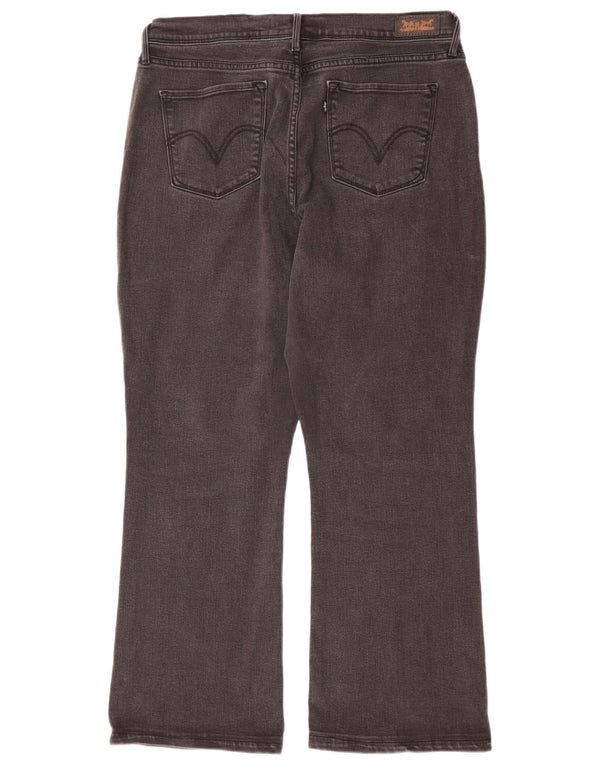 Женские джинсы Levi's 512 Perfectly Shaping Bootcut США 16 2XL W36 L28 Черные