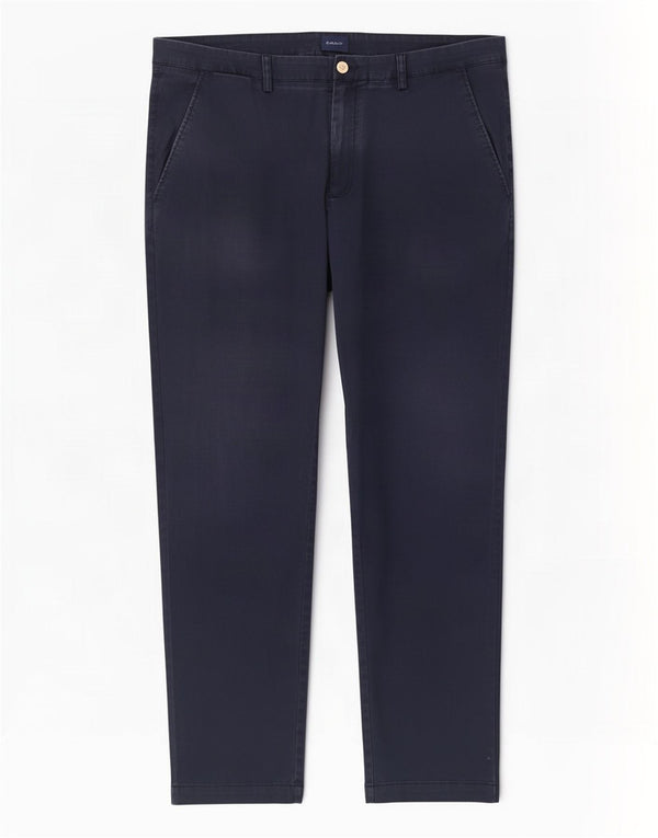 Мужские брюки-чиносы Gant Hallden Slim Fit W42 L32, темно-синие, хлопковые