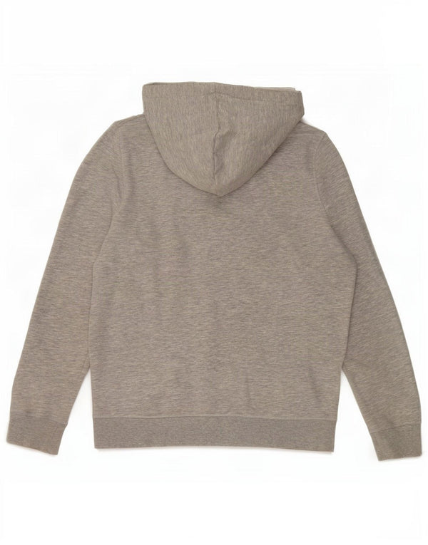 Женский джемпер с капюшоном Jack Wills Oversized с рисунком, Великобритания, 10, маленький, серый в крапинку