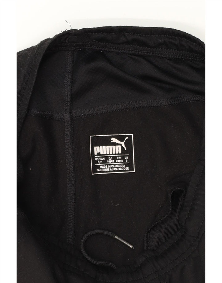 PUMA Mens Graphic Tracksuit Trousers Small  Black Polyester Vintage Puma and Second-Hand Puma from Messina Hembry 