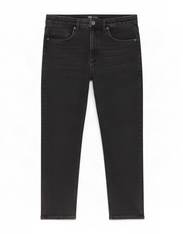 Женские прямые джинсы Zara EU 40 Medium W30 L26, черный хлопок