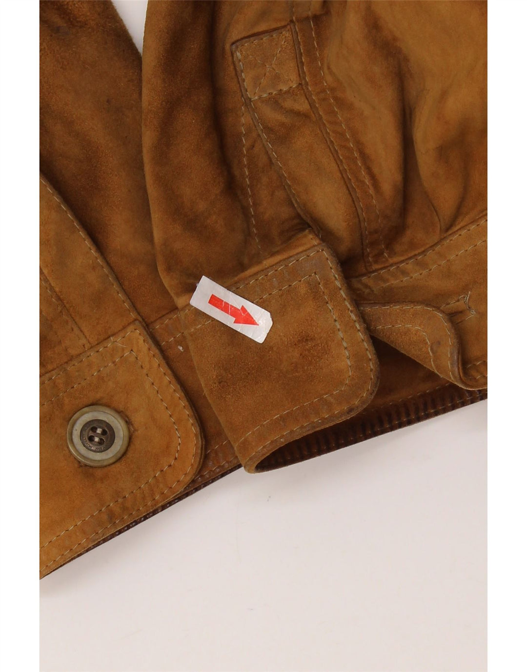 ASGARD Мужское замшевое пальто UK 42 XL Коричневое