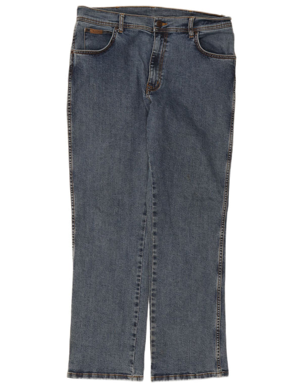 Мужские прямые джинсы Wrangler Texas Stretch W34 L30, синий хлопок