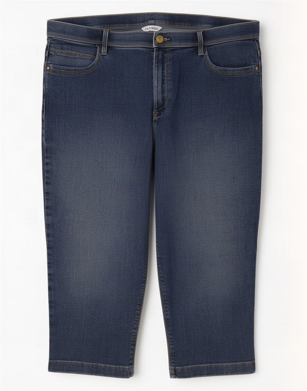Женские классические капри Marks & Spencer UK 16, большие W34 L18, синие