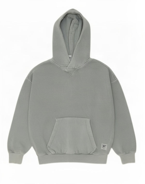 Женский джемпер с капюшоном Reebok Oversized UK 4/6 XS, серый хлопок