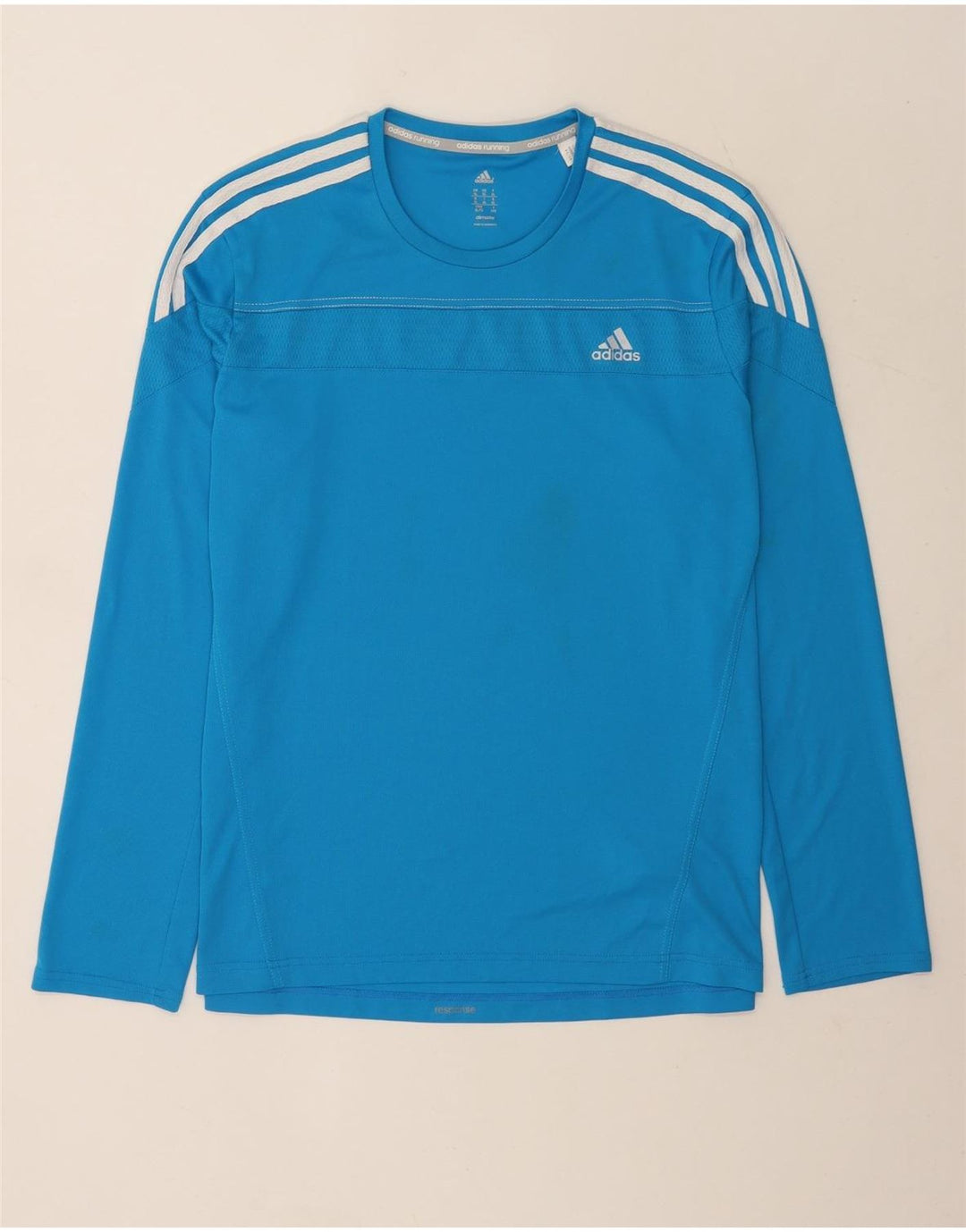 Мужской топ Adidas Climalite с длинным рукавом XL, синий полиэстер