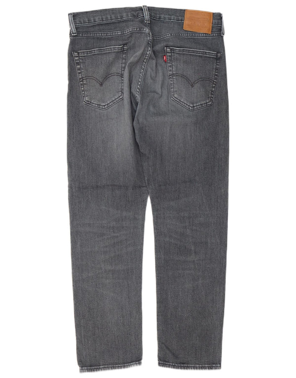 Мужские зауженные джинсы Levi's 502 W33 L30 Серые хлопковые