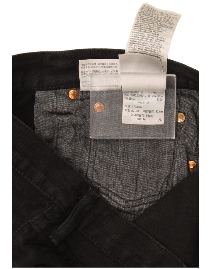 Мужские прямые джинсы Levi's W32 L30, черный хлопок