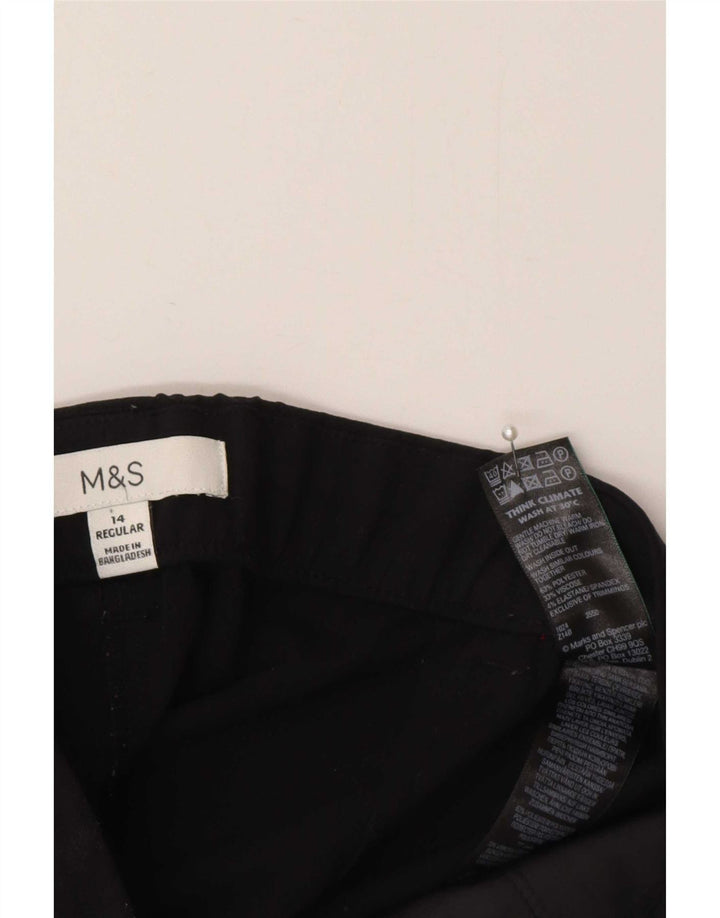 Женские классические костюмные брюки Marks & Spencer UK 14, средние W32 L29, черные