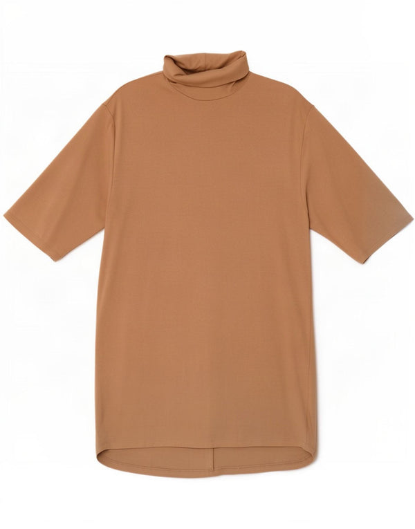 Женское платье прямого кроя Zara UK 16, большой размер, бежевый хлопок