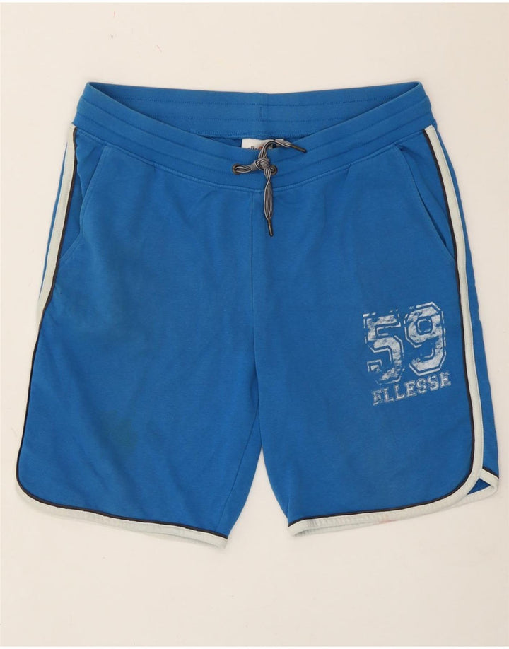Мужские спортивные шорты Ellesse с рисунком, большие синие, хлопок