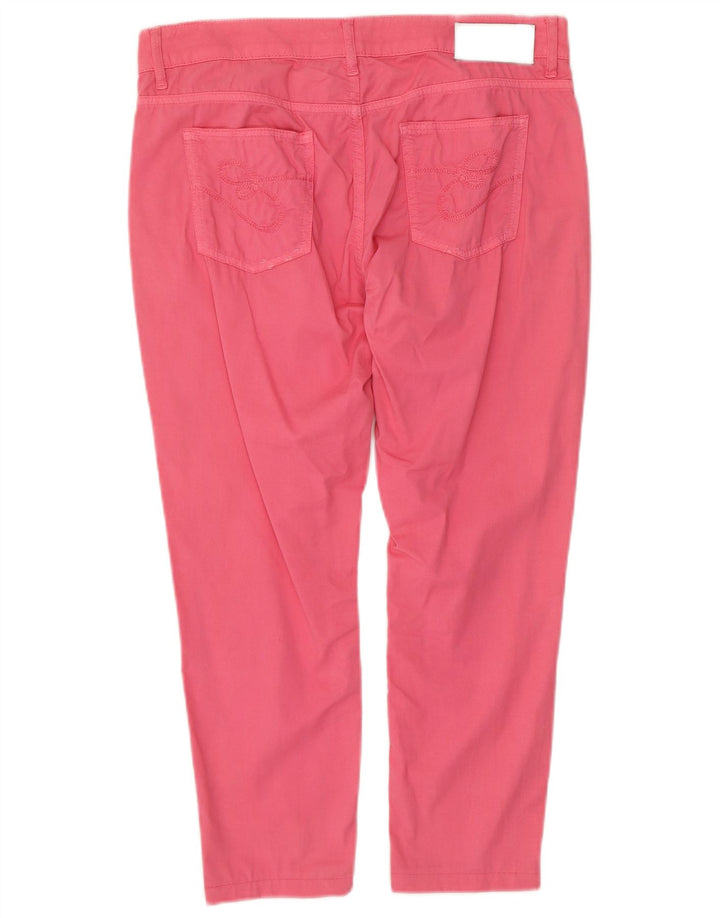 ESCADA Женские узкие укороченные брюки EU 38 Medium W34 L24 Розовый хлопок