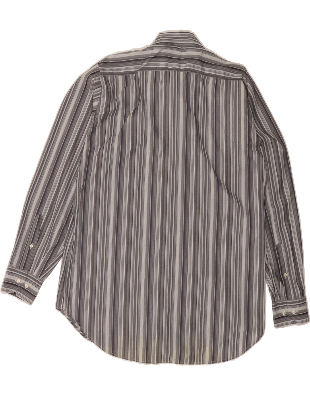 ETRO Mens Milano Shirt Size 43 Large Grey Striped Vintage Etro and Second-Hand Etro from Messina Hembry 