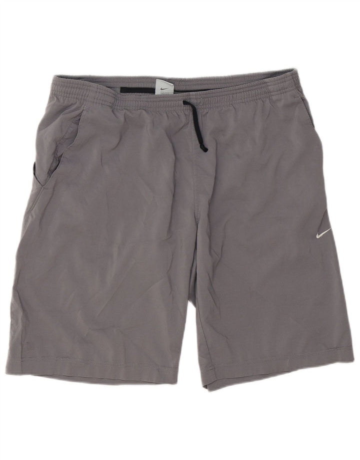Мужские спортивные шорты NIKE Dri Fit, большие серые, полиэстер