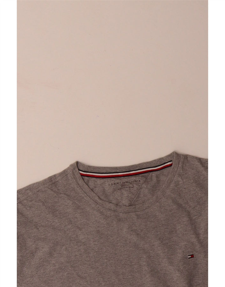 TOMMY HILFIGER Mens T-Shirt Top 2XL Grey Cotton