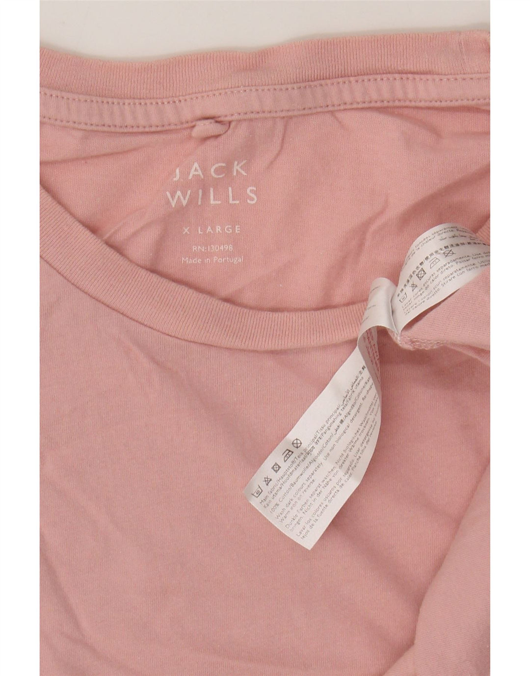 JACK WILLS Мужская футболка Top XL Розовый Хлопок