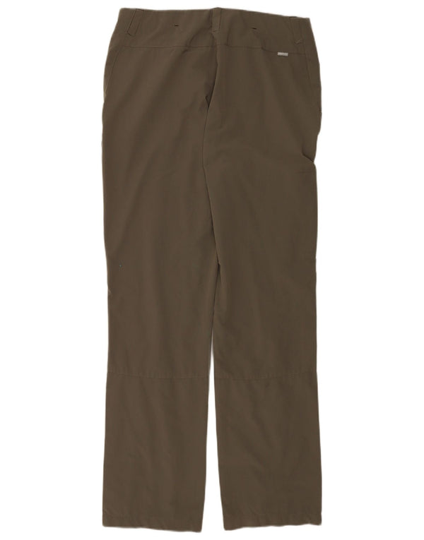 Rohan Womens Straight Trousers UK 12 Medium W30 L31 Khaki Polyamide