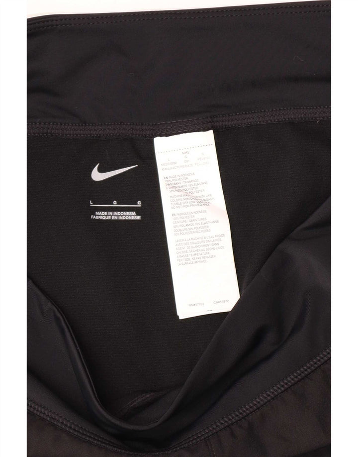 Женские спортивные шорты Nike UK 16, большие черные, полиэстер