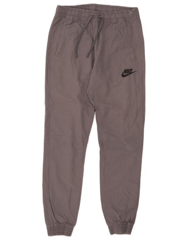 Мужские повседневные брюки для бега Nike, маленькие W29 L28, серые, хлопковые