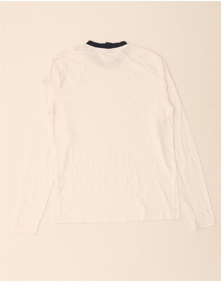 NORTH SAILS Мужской топ с длинным рукавом XS, белый хлопок