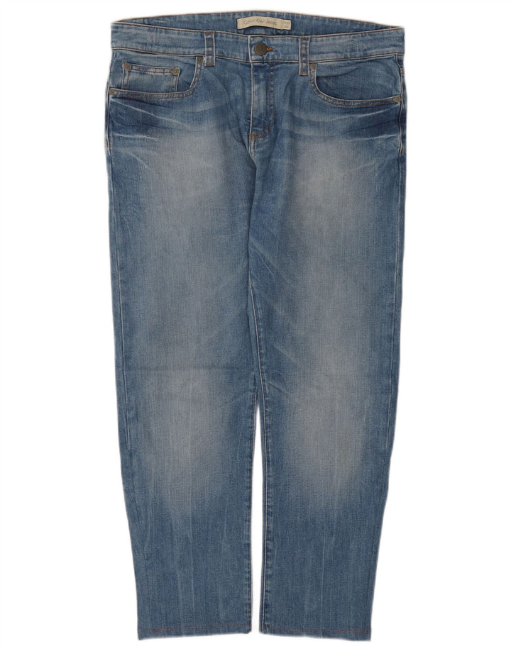 Мужские джинсы CALVIN KLEIN W32 L26 синие, хлопок