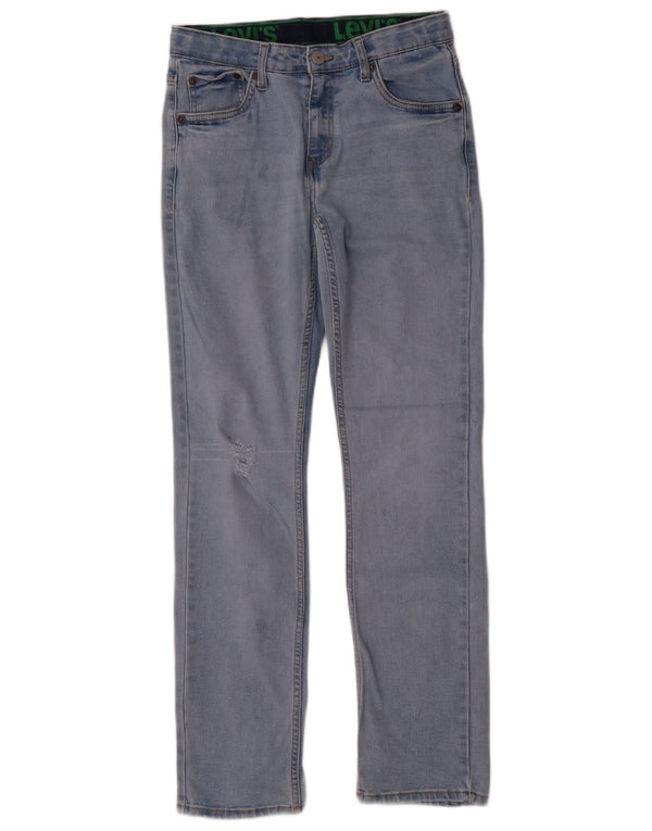 Levi's Boys 511 Потертые узкие джинсы 15-16 лет W28 L30 Синий хлопок
