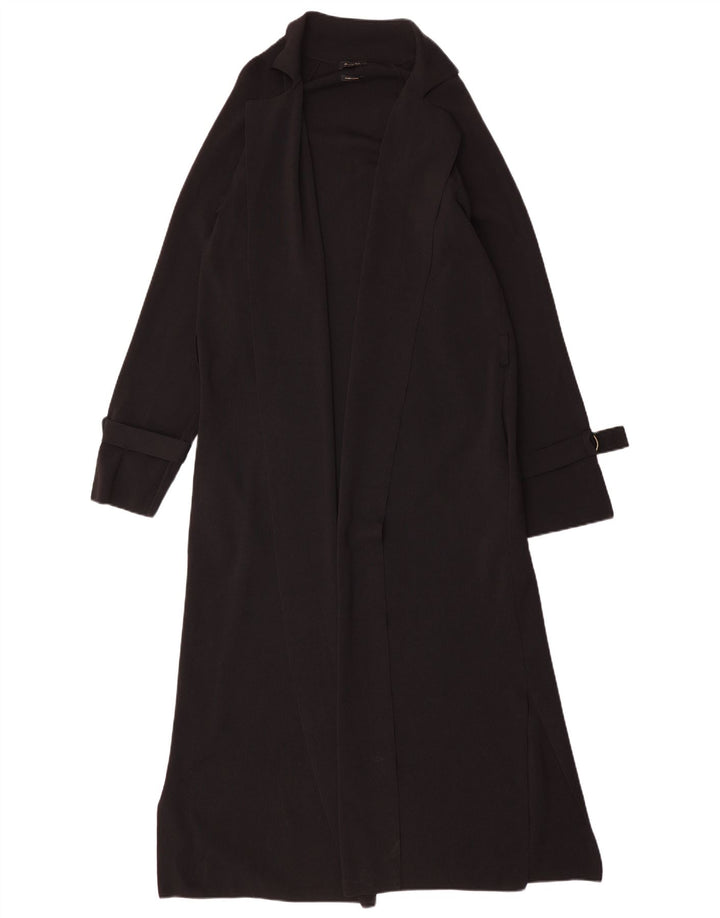 Женский удлиненный открытый кардиган Massimo Dutti UK 14, средний черный