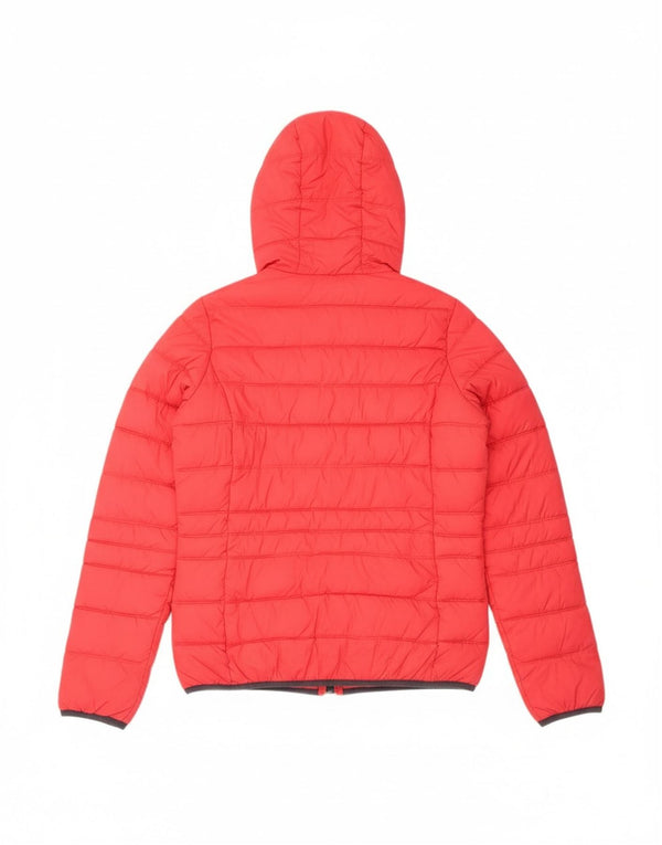 Женская утепленная куртка с капюшоном Brugi UK 14, средний красный полиамид