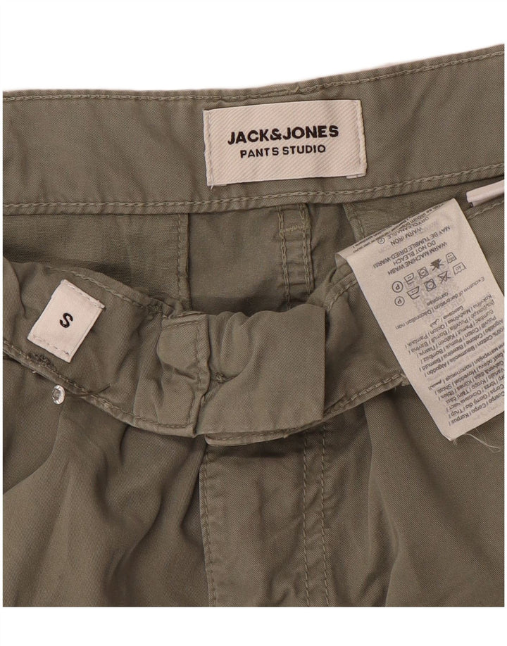 Jack & Jones Мужские шорты карго маленькие W29 Хаки Хлопок