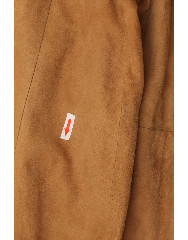 Винтажная женская замшевая куртка IT 44 Medium Beige