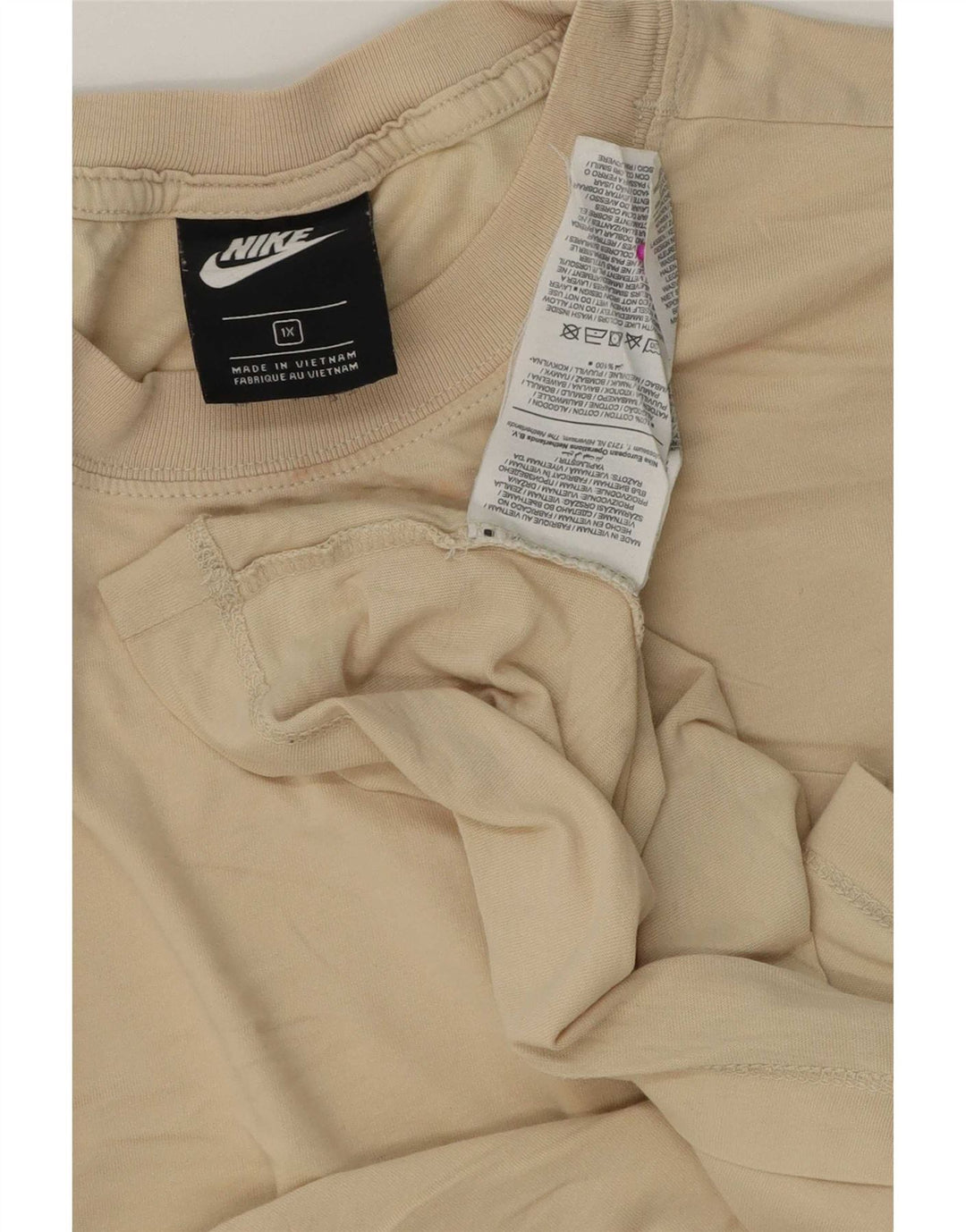 Мужская футболка Nike Top XL, бежевый хлопок