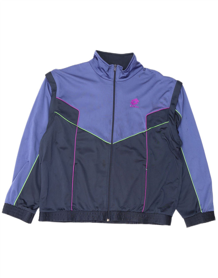 LOTTO Мужской спортивный костюм Top Jacket XL Синий Цветной блок
