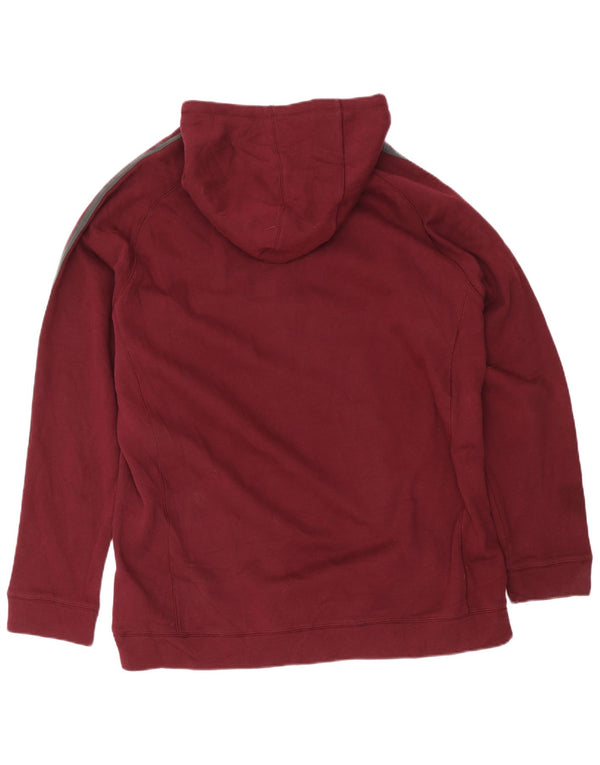 Adidas Mens Rancho Mirage Zip Hoodie Sweater 2XL Burgundy Cotton