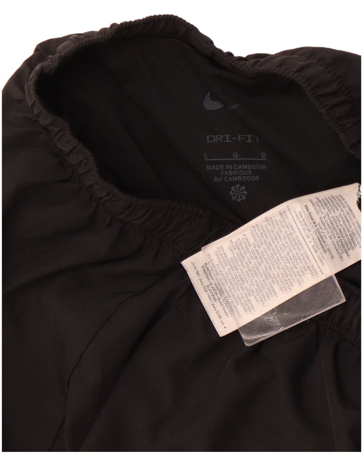 Мужские спортивные шорты Nike, большие черные, полиэстер