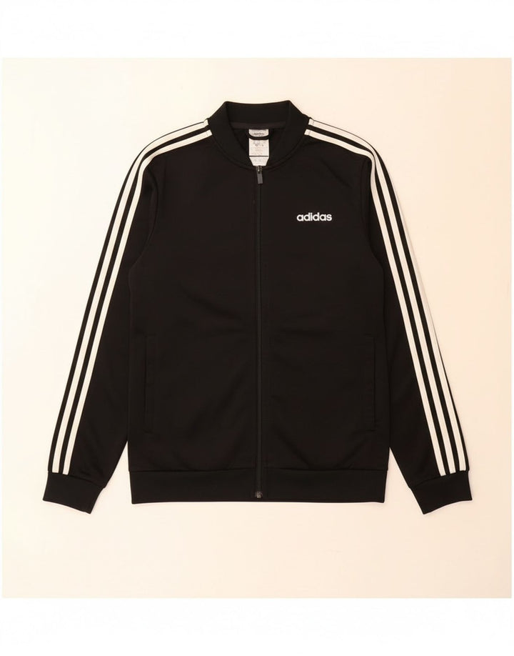 Adidas Мужской спортивный костюм Верхняя куртка Маленький черный полиэстер