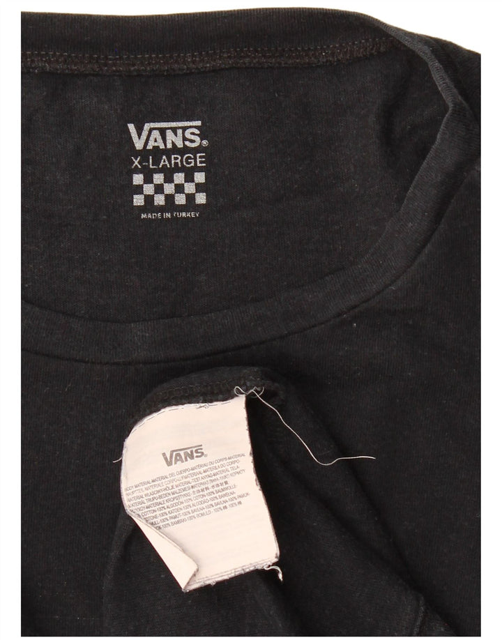 Женская футболка VANS Top UK 18 XL, черный хлопок