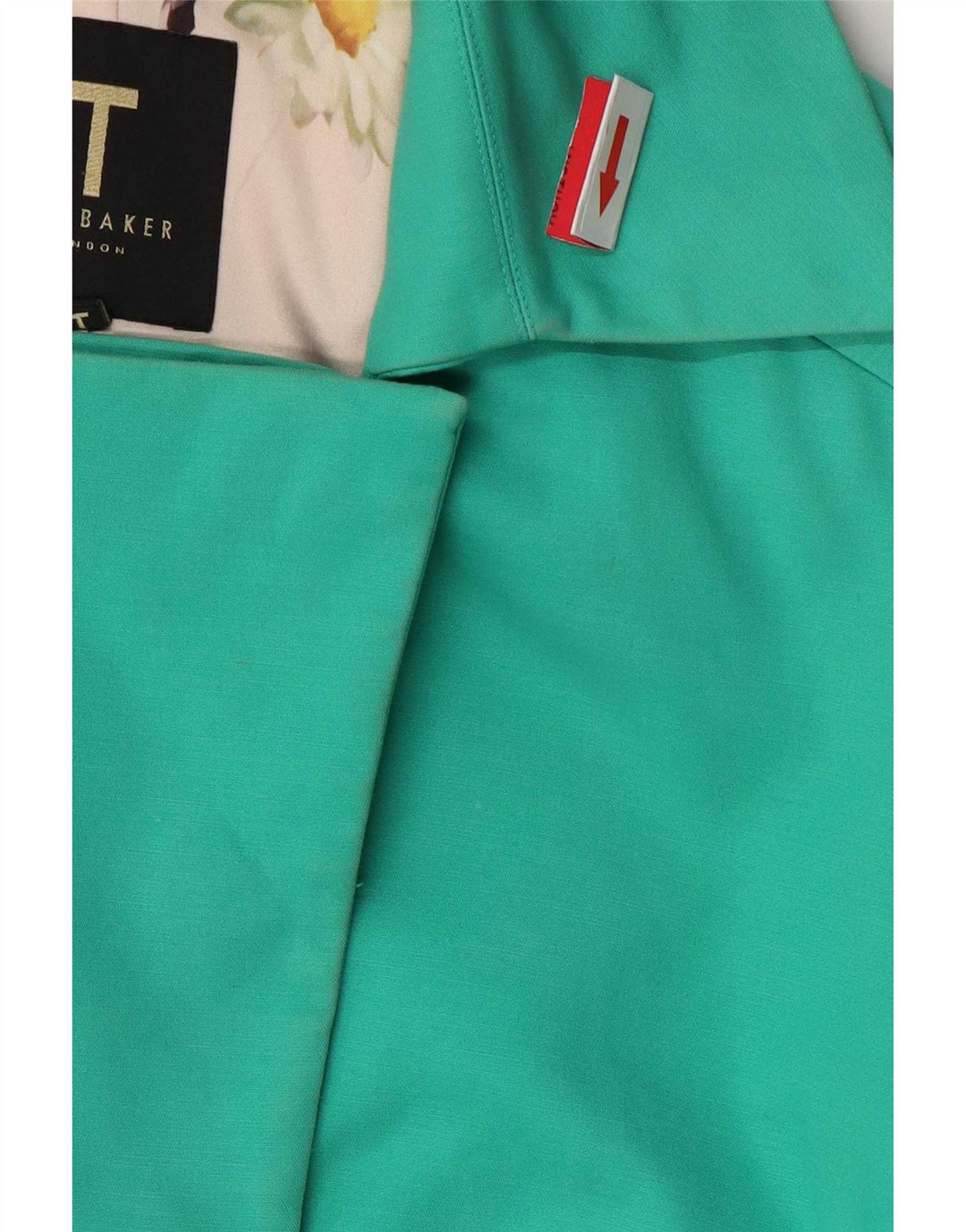 Женский тренч Ted Baker, размер 2, маленький зеленый хлопок
