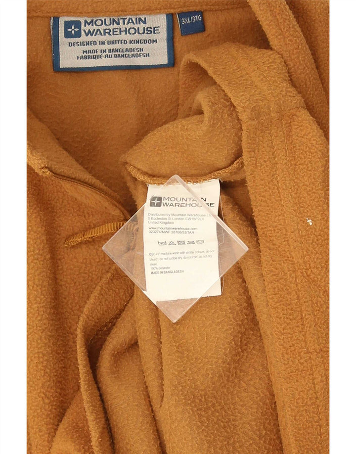 Мужской флисовый джемпер Mountain Warehouse с воротником на молнии 3XL, желтый полиэстер