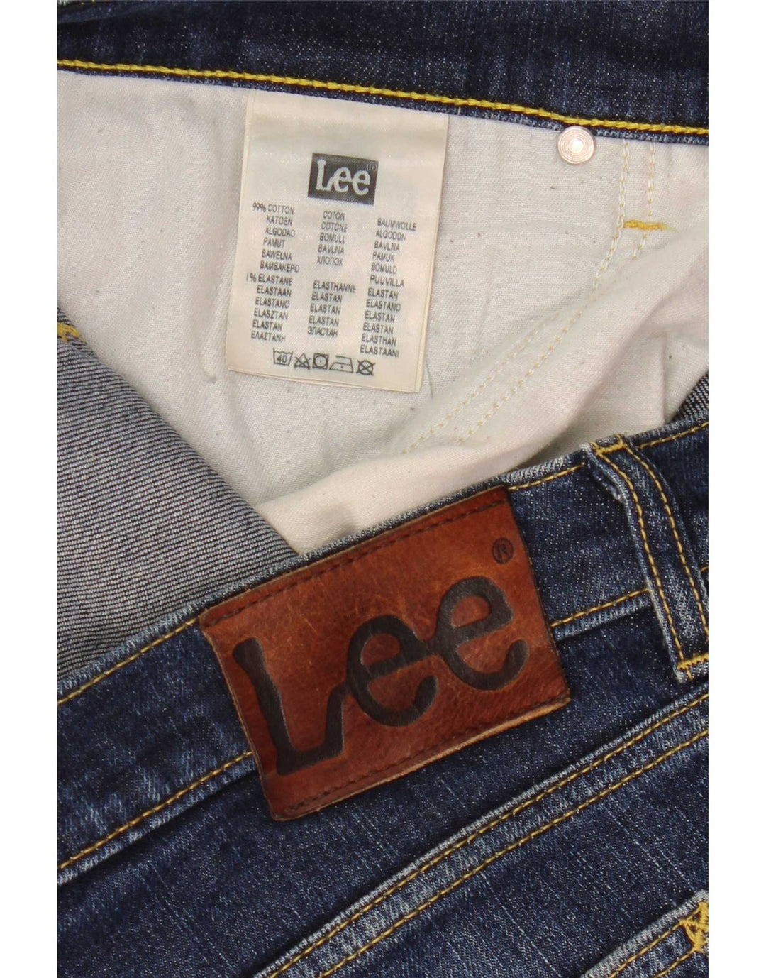 Мужские джинсы Lee Luke Slim W34 L30, темно-синий, хлопок