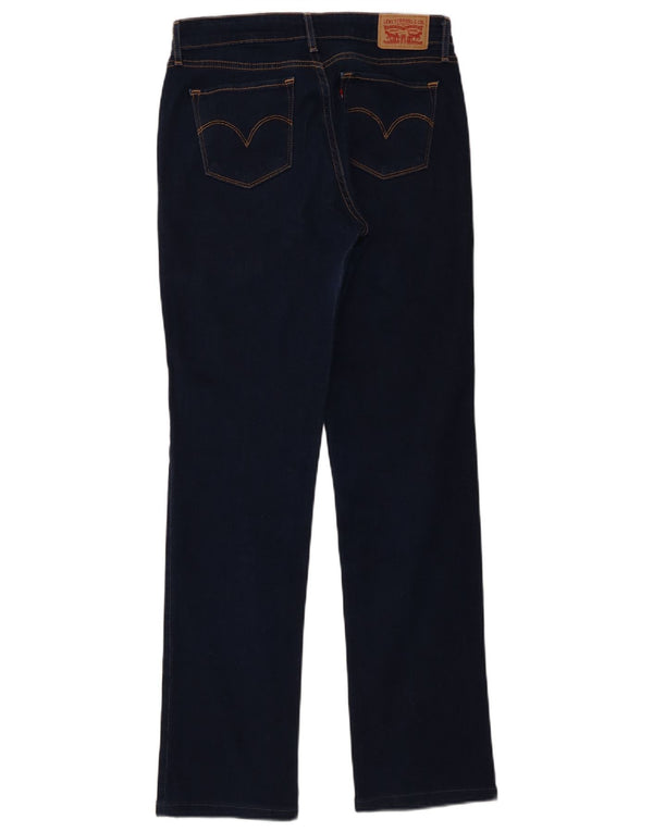 Женские прямые джинсы Levi's 714 W28 L30 темно-синие, хлопок
