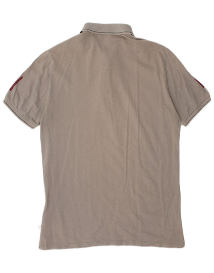 Мужская рубашка поло CERRUTI 1881 с рисунком, большая серая, хлопок