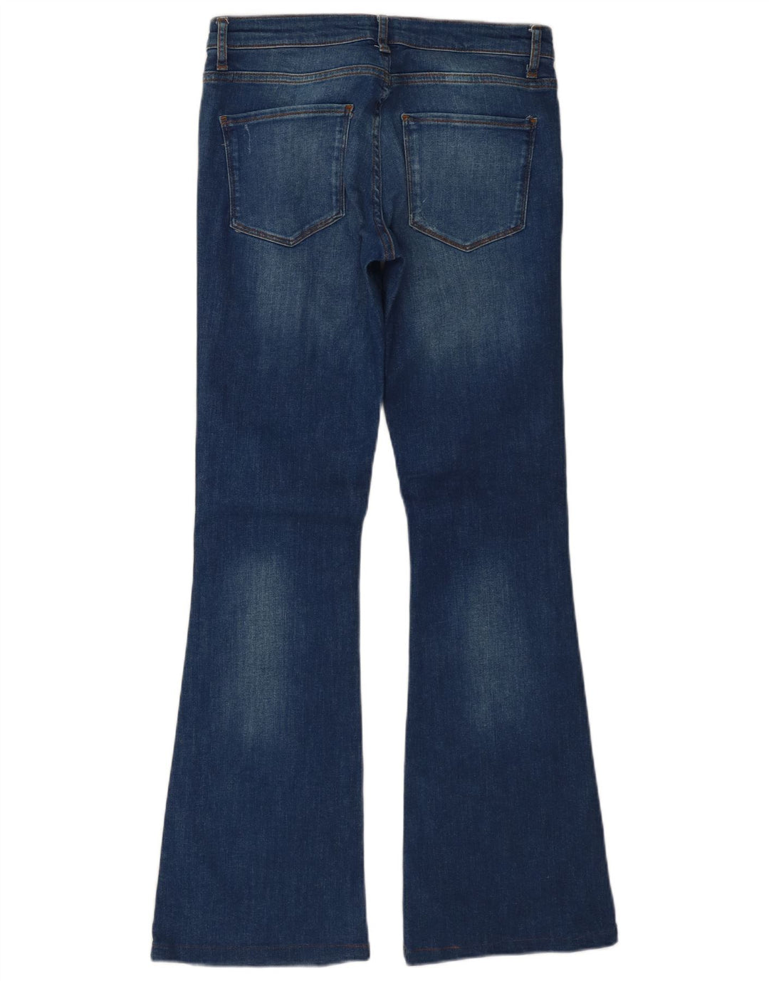 Женские расклешенные джинсы Zara EU 38, маленькие W28 L32, синие, хлопок