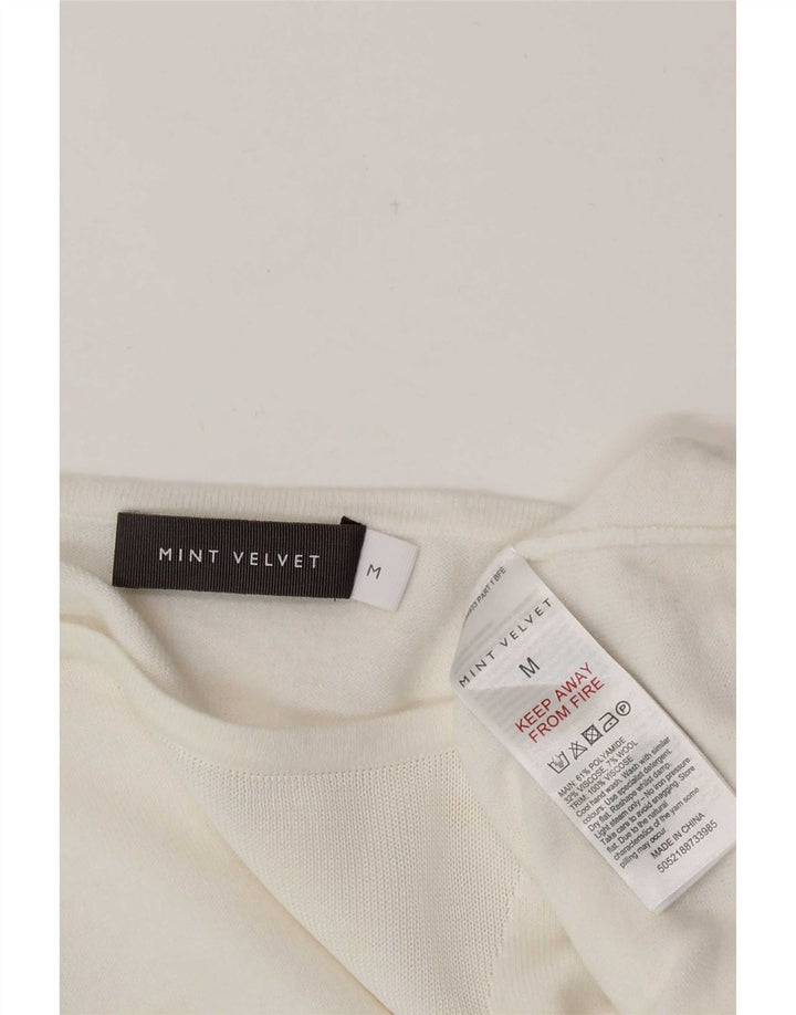 Женская блузка свободного кроя MINT VELVET UK 12, средний белый полиамид