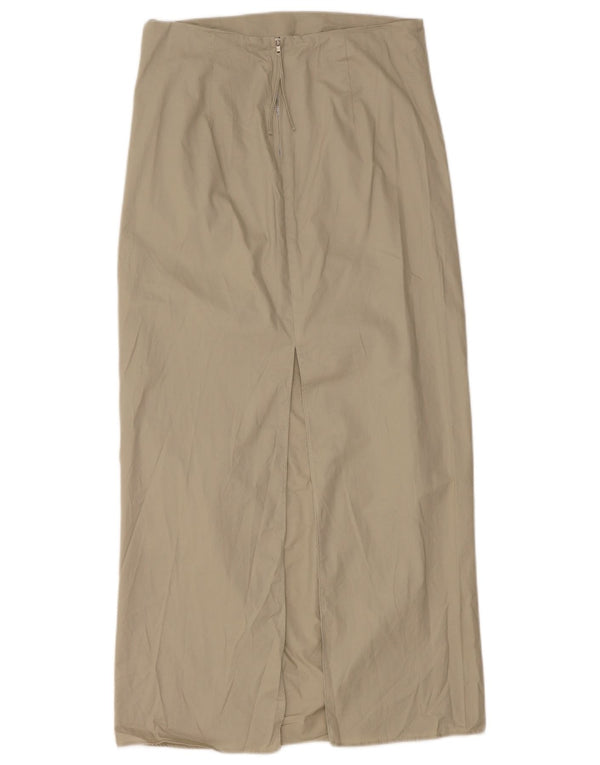 Женская макси-юбка Zara Medium W28, зеленый хлопок
