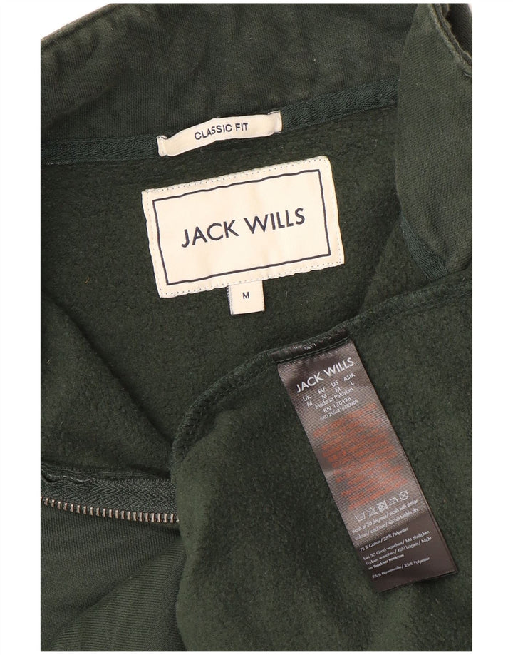 Мужской классический свитер с воротником на молнии Jack Wills, джемпер среднего размера, цвет хаки, хлопок