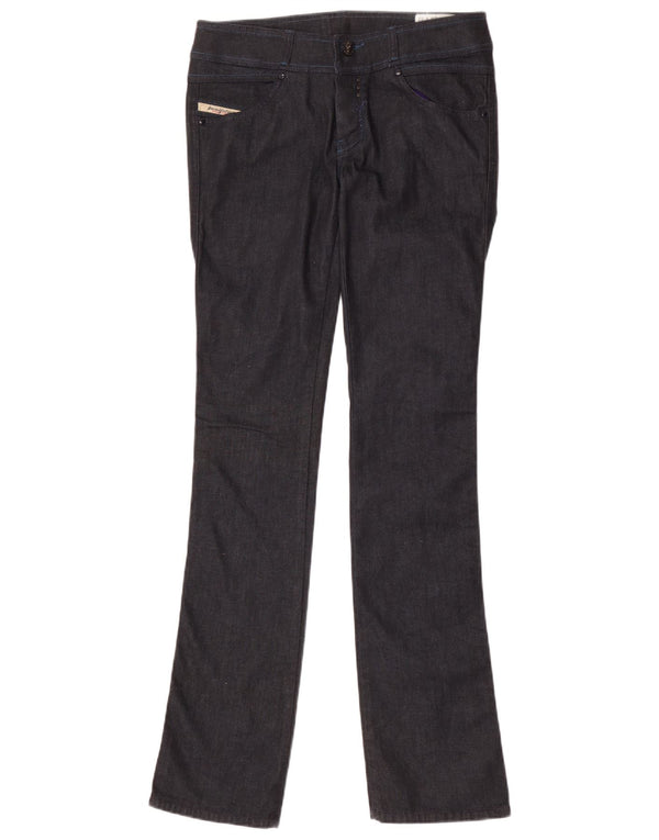Diesel Womens Rokket Slim Jeans W28 L32 Navy Blue Cotton