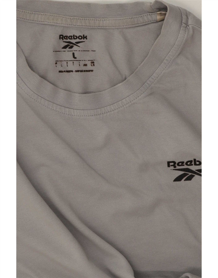 Мужская футболка Reebok, большая, серая
